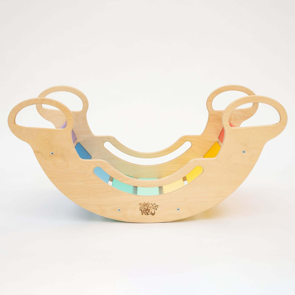 Bascule d’équilibre/Rocker - couleurs arc-en-ciel - Busy-kids.fr