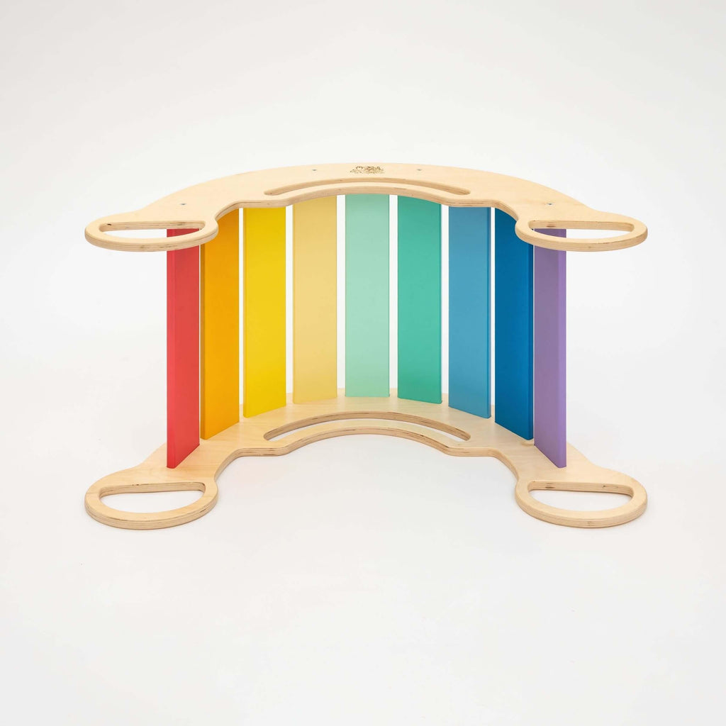 Bascule d’équilibre/Rocker - couleurs arc-en-ciel - Busy-kids.fr